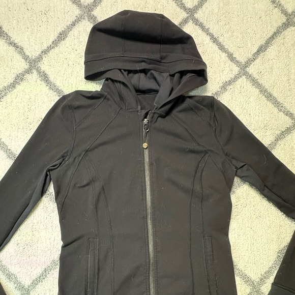 Lululemon Daily Practice Women’s 8 Black Full Zip Hooded Yoga Jacket Luon Soft - Picture 4 of 11